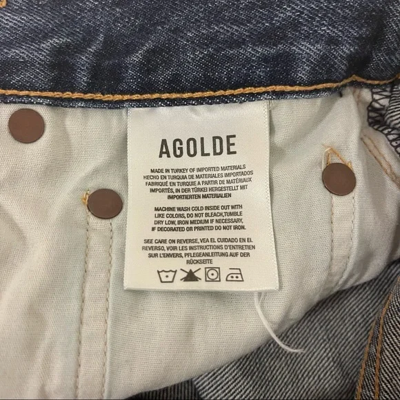 AGOLDE dee shorts in precision - Picture 6 of 7